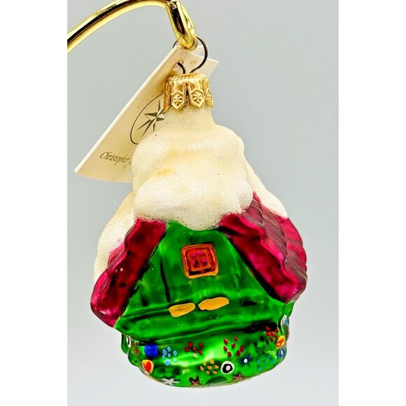 Christopher Radko Wee Berry House Snowman Christmas Ornament 3 inch 1996 - Picture 3 of 8
